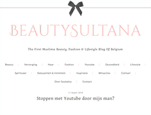 Tablet Screenshot of beautysultana.com